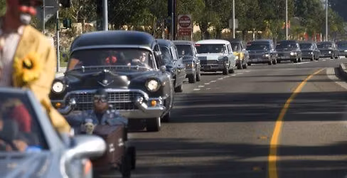 Annual Calle Mayor Hearse Christmas Cruise