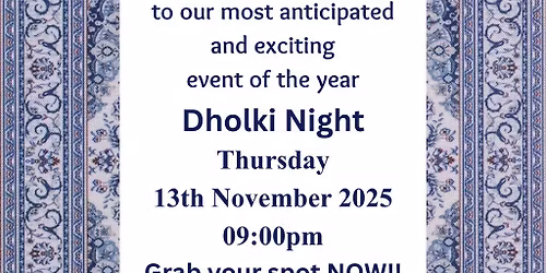 Dholki Night 25 The Grand Meet & Greet
