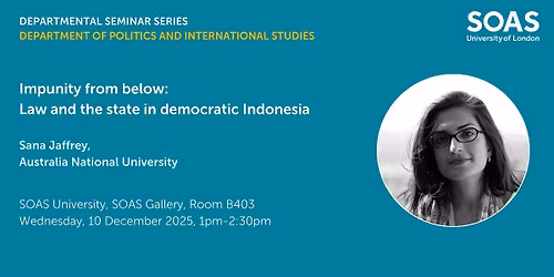 Impunity from below: Law and the state in democratic Indonesia