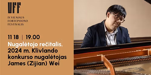 Nugal\u0117tojo re\u010ditalis. 2024 m. Klivlando konkurso laureatas James Zijian Wei