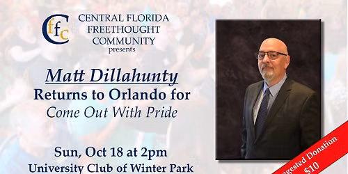 CFFC Welcomes Back Matt Dillahunty