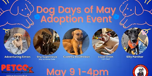 Dog Days of May Adoption Event