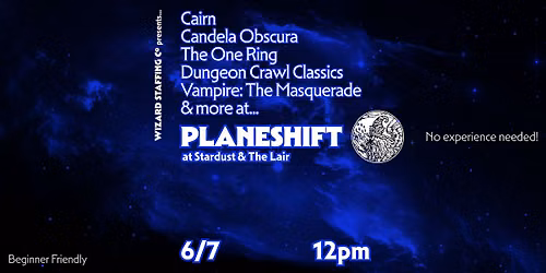 Planeshift! RPGs @ Stardust