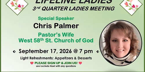 LIFELINE LADIES Ministries Meeting