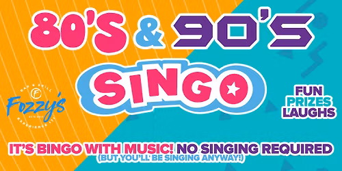  80's + 90's Singo Bingo
