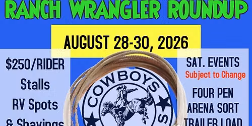 AUGUST OPEN WRANGLER ROUNDUP