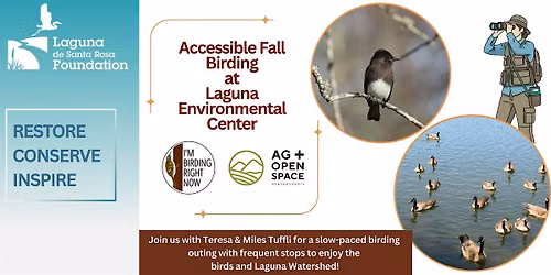 Accessible Fall Birding at Laguna Environmental Center