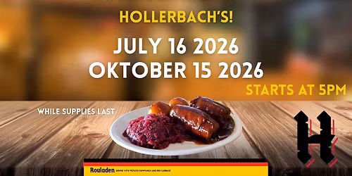 Rouladen Night at Hollerbach's!