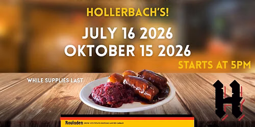 Rouladen Night at Hollerbach's!