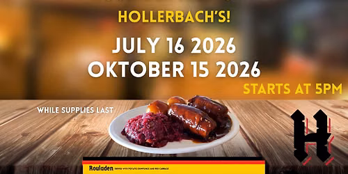 Rouladen Night at Hollerbach's!