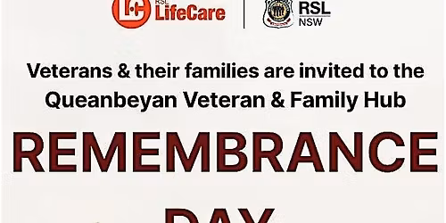 Remembrance Day Luncheon - Queanbeyan
