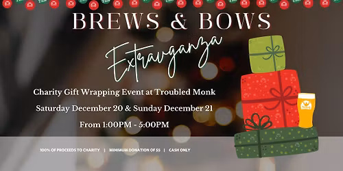 Brews & Bows - Charity Gift Wrapping Event
