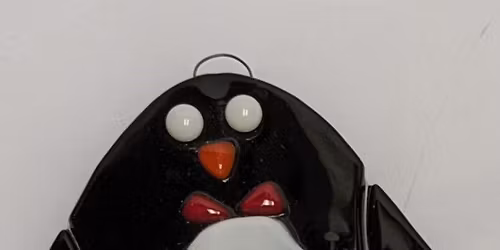 Fused Penguin Ornaments