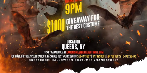 LAMOUR FREAK FEST (PACKAGE RESERVATIONS)