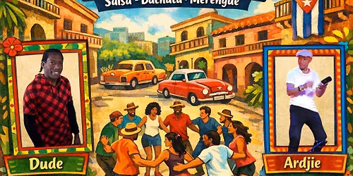 Los Cl\u00e1sicos - Workshop Cubaanse Salsa Rueda door Dude & Live percussie