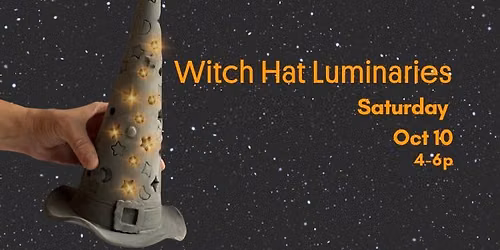 Witch Hat Luminaries: A Handbuilding Pottery Class