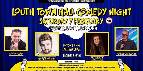 LOUTH TOWN HALL COMEDY NIGHT 