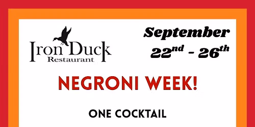 \u2728NEGRONI WEEK\u2728