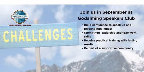 Godalming Speakers - How to become a confident public speaker
