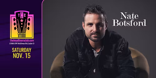 Nate Bostford at The Headliners Club