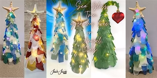 Sea glass tree, grinchy tree or angel workshop at George's of Galilee