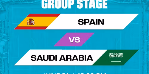 FIFA World Cup 26: Group H: Spain vs. Saudi Arabia - Match 38
