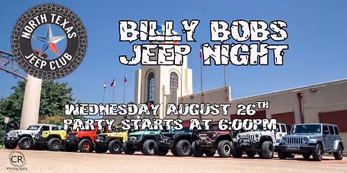 Jeep Night at Billy Bobs! Free Entry!