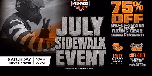 July Sidewalk Event