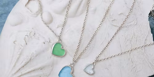 Valentines Special - Sea Glass Hearts - Jewellery Workshop \u2013 Bezel Setting