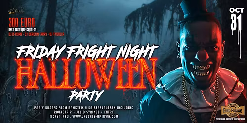 FRIGHT NIGHT FRIDAY HALLOWEEN PARTY - WIESBADEN