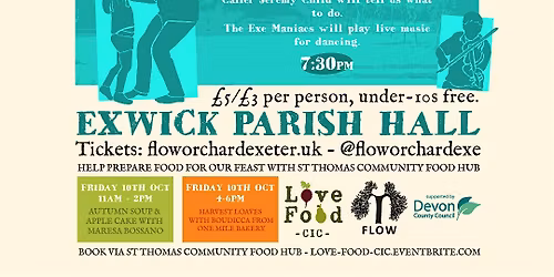 FLOW Orchard Exeter - Apple Pressing, Harvest Meal & Ceilidh