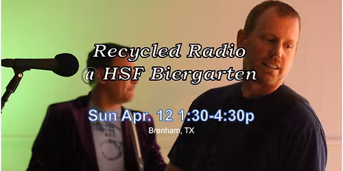 Recycled Radio at Home Sweet Farm Biergarten