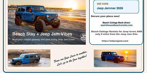 Beach Vacation during Jeep Jam 2026