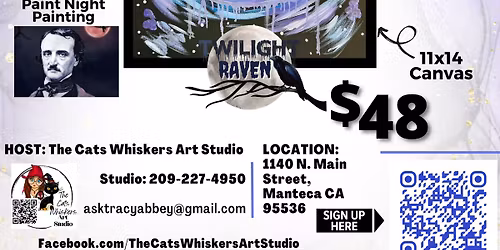 Poetry & Paint Party - Edgar Allen Poe SpeakEasy Event