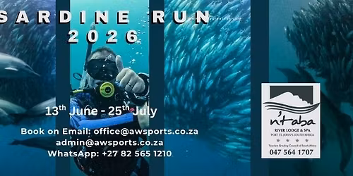Sardine Run 2026. BOOK NOW