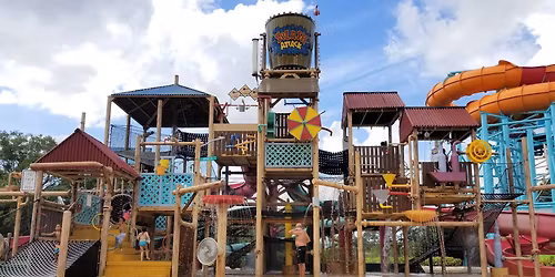 Parking Waterparks with Heart Attack Man