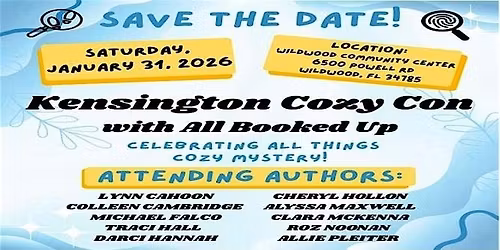 Cozy Con: Celebrating All Things Cozy Mystery!