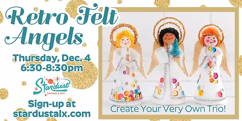 Retro Felt Angels Workshop