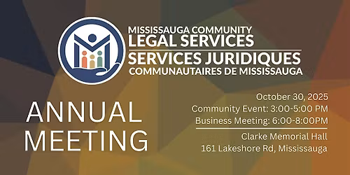 Mississauga Community Legal Services  Annual Meeting 2025