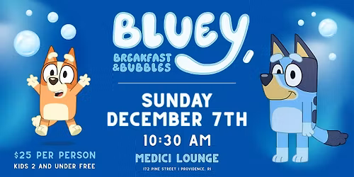 Bluey Breakfast and Bubbles