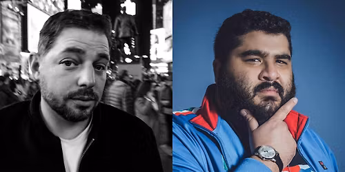 Brad Kofman and Sohrab Forouzesh at The Attic Comedy Club, Columbus, Ohio