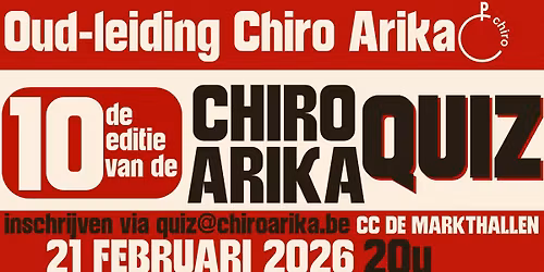 Tiende Chiro Arika quiz tvv de nieuwe lokalen