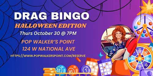 Drag Bingo @ POP! - Halloween Edition
