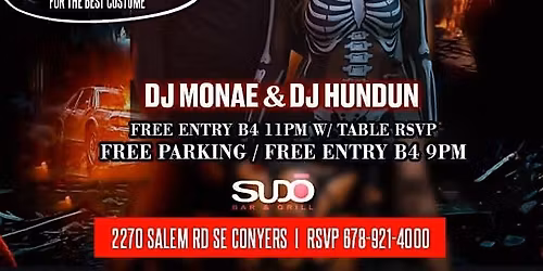 HALLOWEN COSTUME PARTY @ SUDO CONYERS
