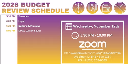 2025 Budget Review Meeting