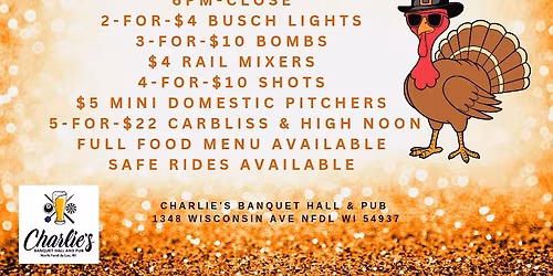 Thanksgiving Eve Bash