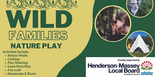 FREE Wild Families Nature Play - Moire Park - 21 Nov 2026