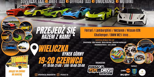 Przejed\u017a si\u0119 Ferrari, Lamborghini, McLaren, GTR, Challenger, BMW - WIELICZKA