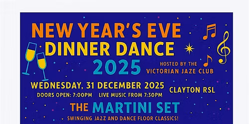 New Year's Eve Dinner Dance with the Martini Set