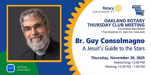 Civic Thursday: Br. Guy Consolmagno, SJ \u2014 A Jesuit\u2019s Guide to the Stars